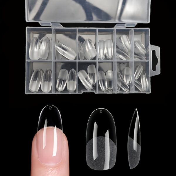 120-Piece Long Round Fake Nails - Image 4