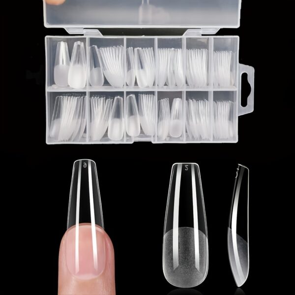 120-Piece Long Round Fake Nails - Image 9