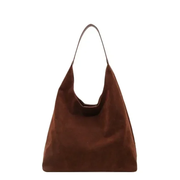 Vintage Suede Shoulder Bag - Image 8